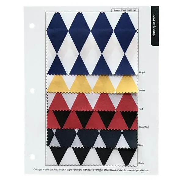 10pcs - Harlequin Print (Lamour) Table Runner 14"x108" - Black