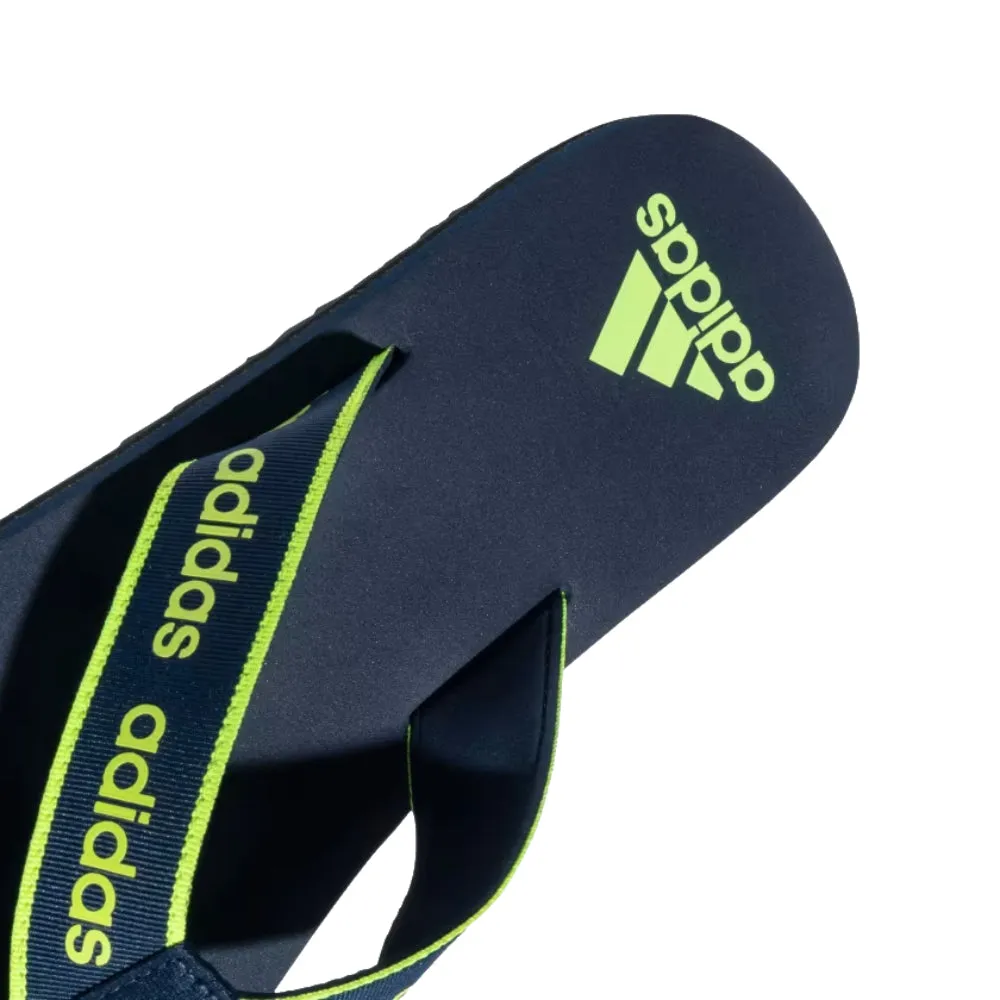 Adidas Men's Snozo Beach M Flip Flops Slipper (Collegiate Navy/Lucid Lemon)