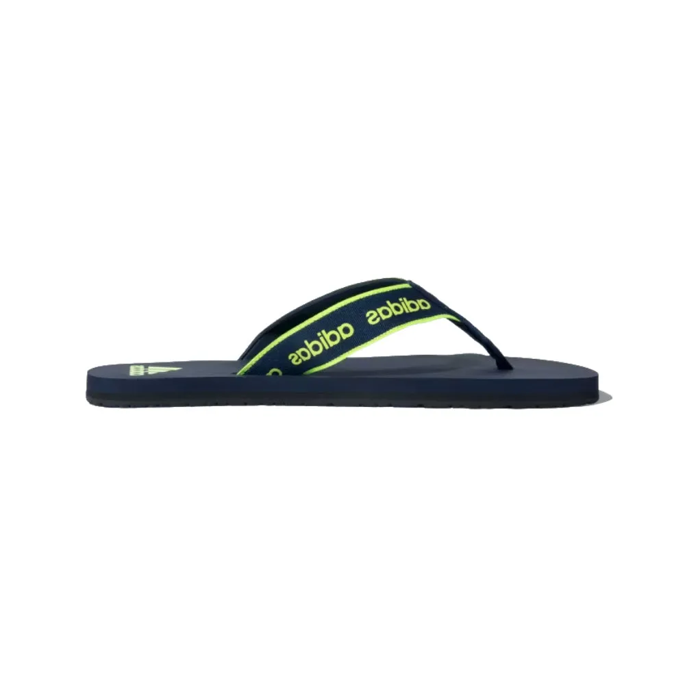 Adidas Men's Snozo Beach M Flip Flops Slipper (Collegiate Navy/Lucid Lemon)