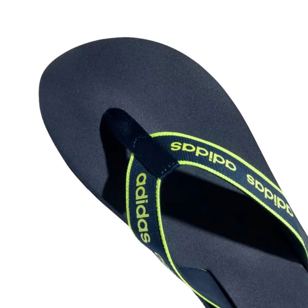 Adidas Men's Snozo Beach M Flip Flops Slipper (Collegiate Navy/Lucid Lemon)