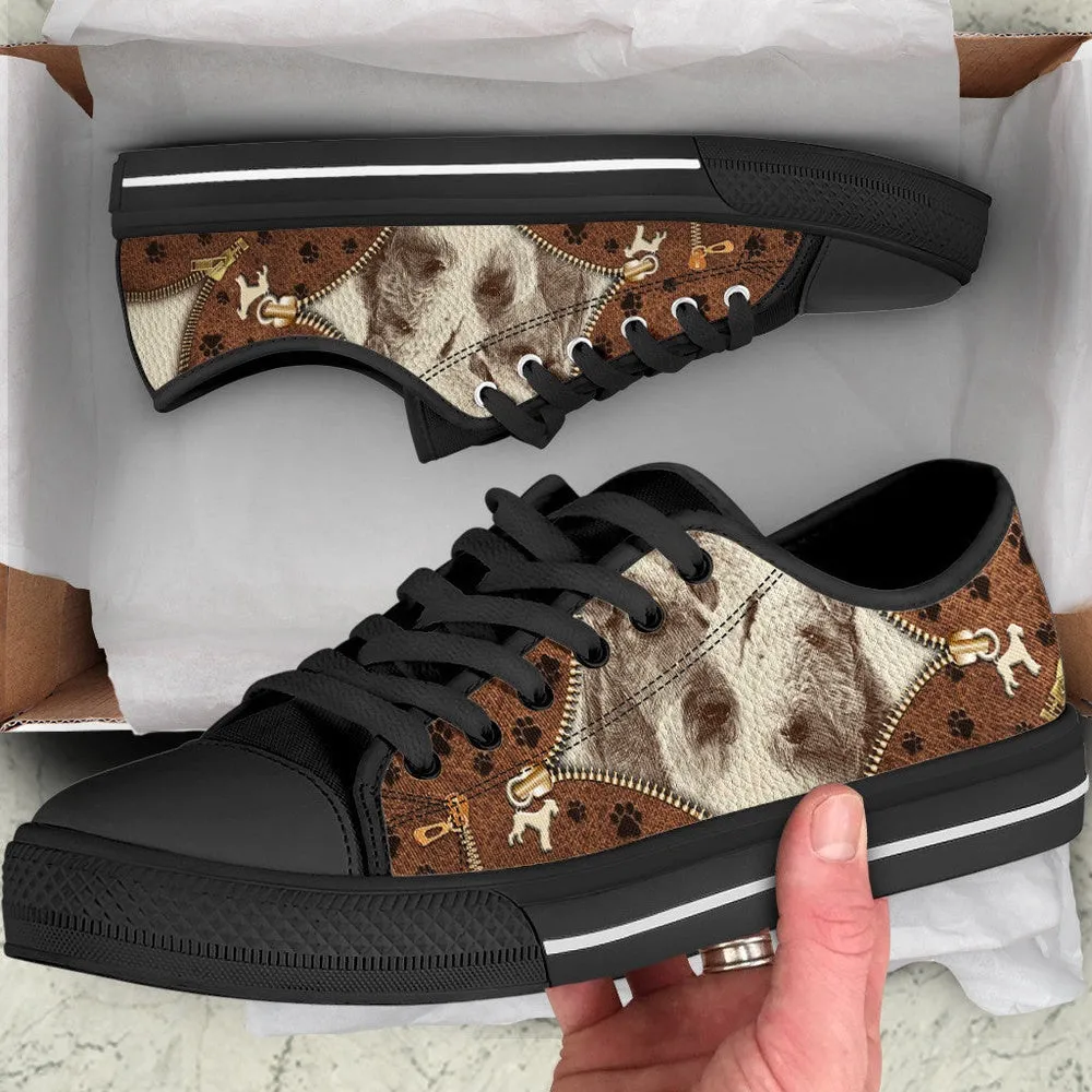 Airedale Terrier Low Top Shoes - Low Top Sneaker - Dog Walking Shoes Men Women, Dog Printed Shoes, Canvas Shoes For Men, Women