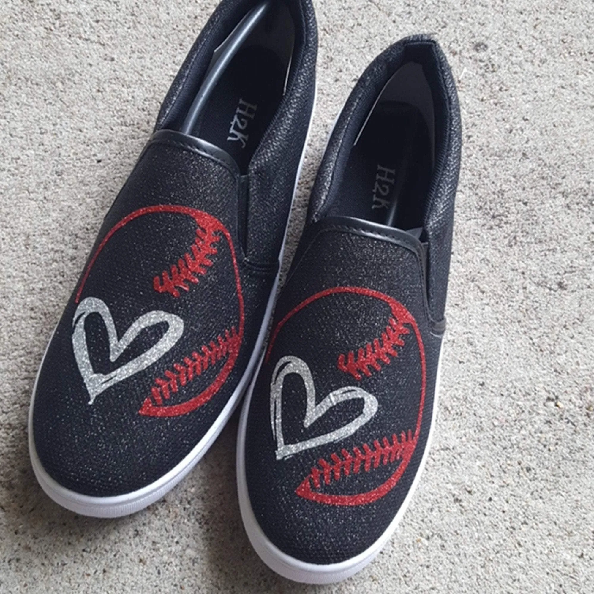 Baseball sneakers /Baseball stitches / Baseball slip on shoes/ Baseball sneakers