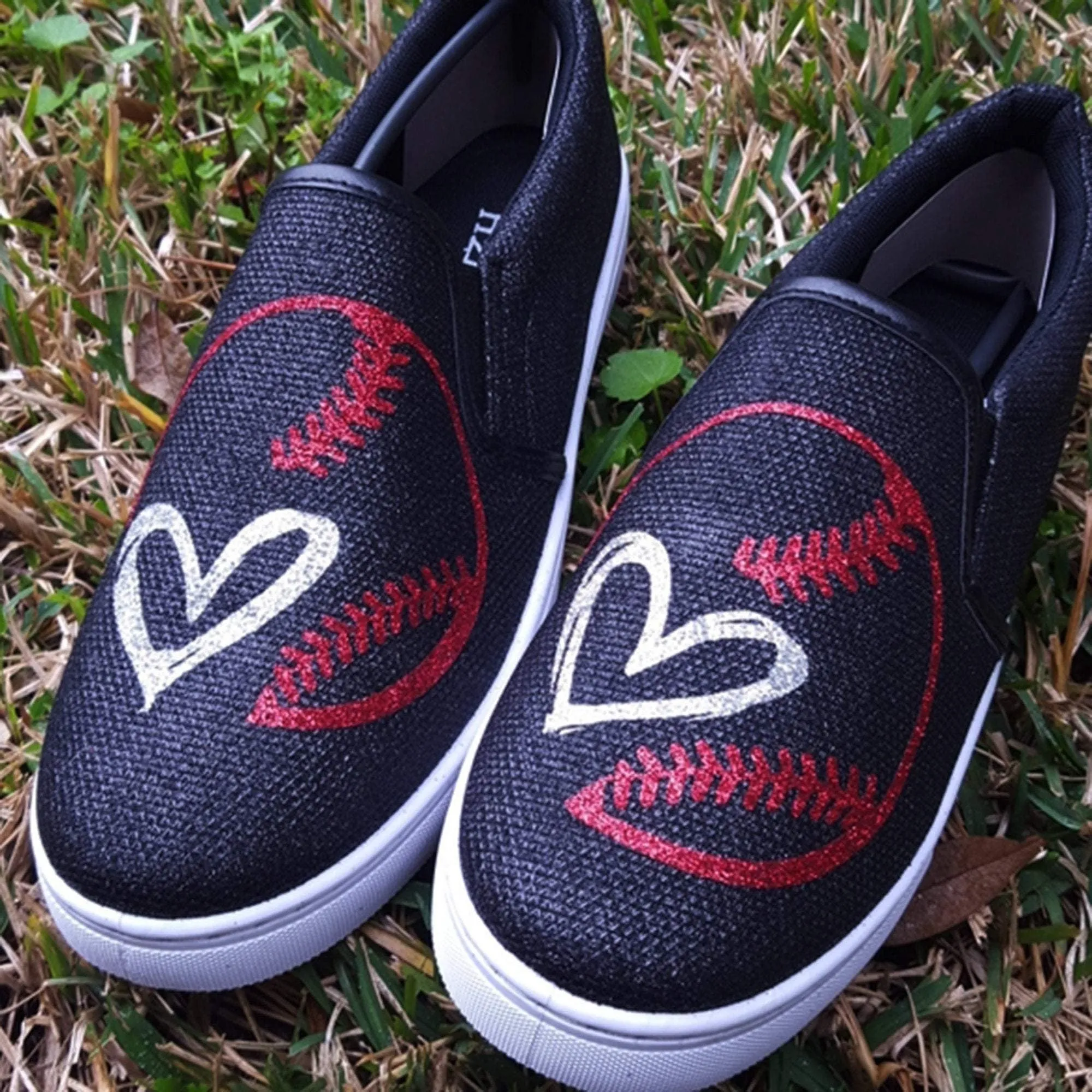 Baseball sneakers /Baseball stitches / Baseball slip on shoes/ Baseball sneakers