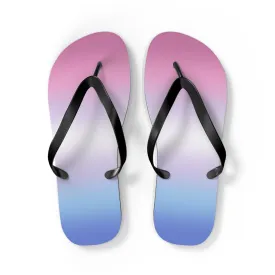 Bigender Pride Ombre Flip Flops