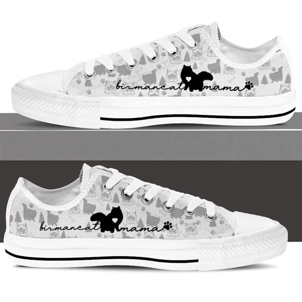 Birman Cat Low Top Shoes - Sneaker For Cat Walking - Cat Lovers Gifts For Him Or Her, Cat Canvas Shoes