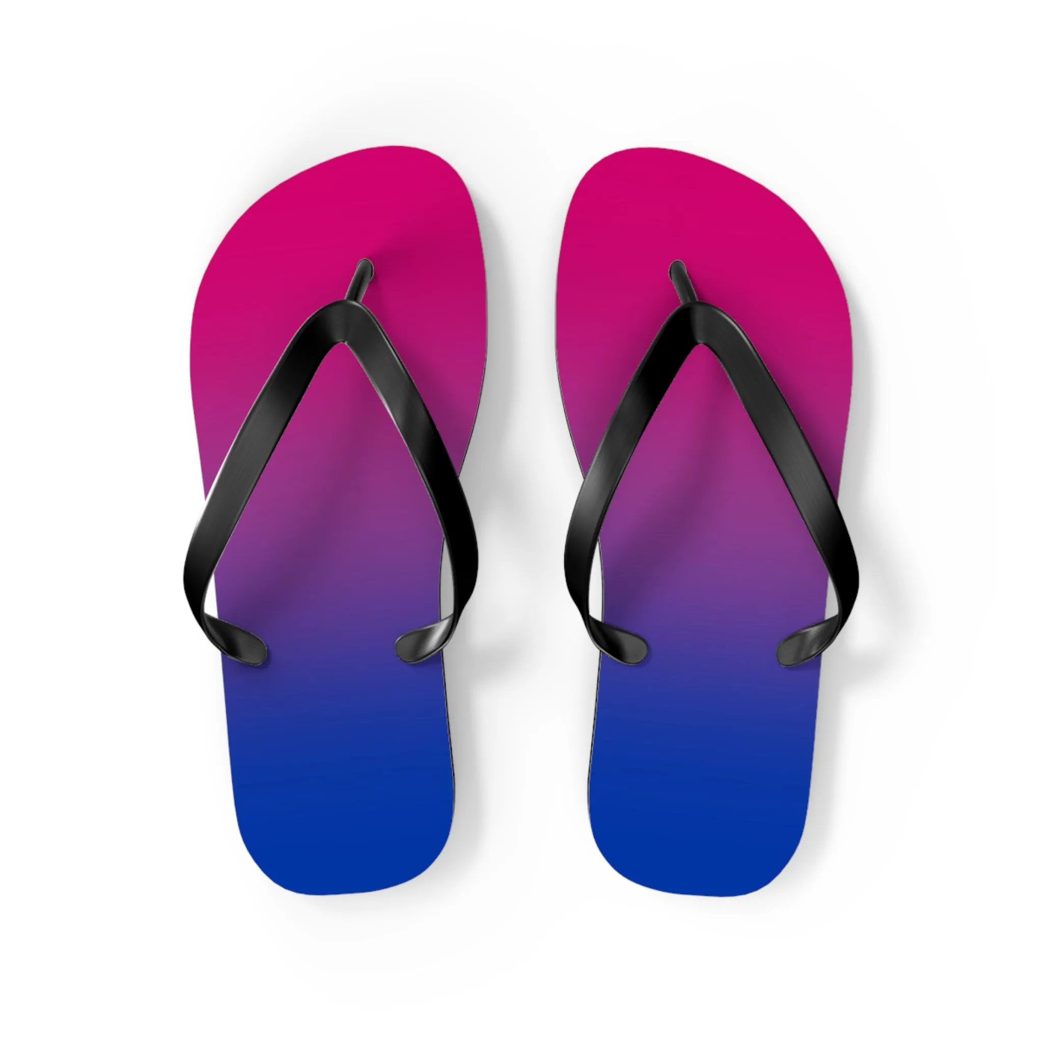 Bisexual Pride Ombre Flip Flops