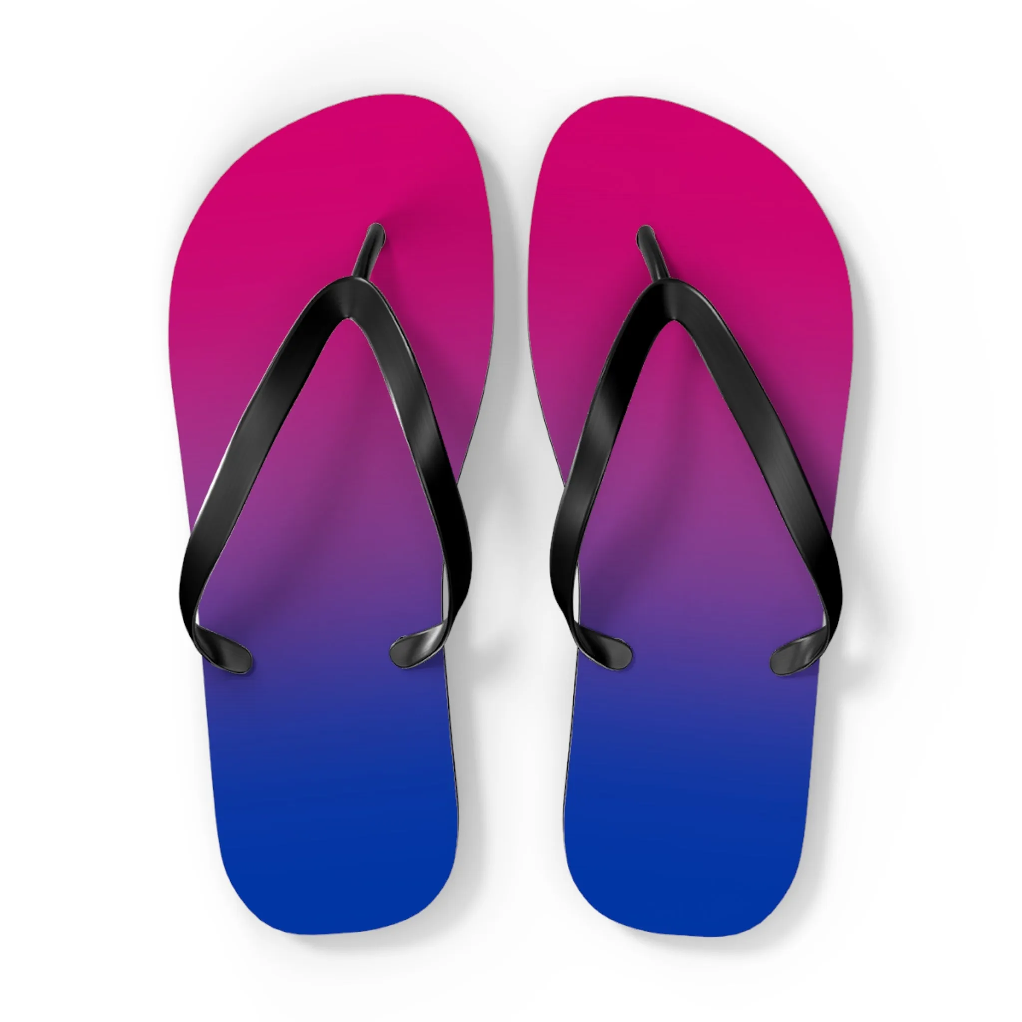 Bisexual Pride Ombre Flip Flops