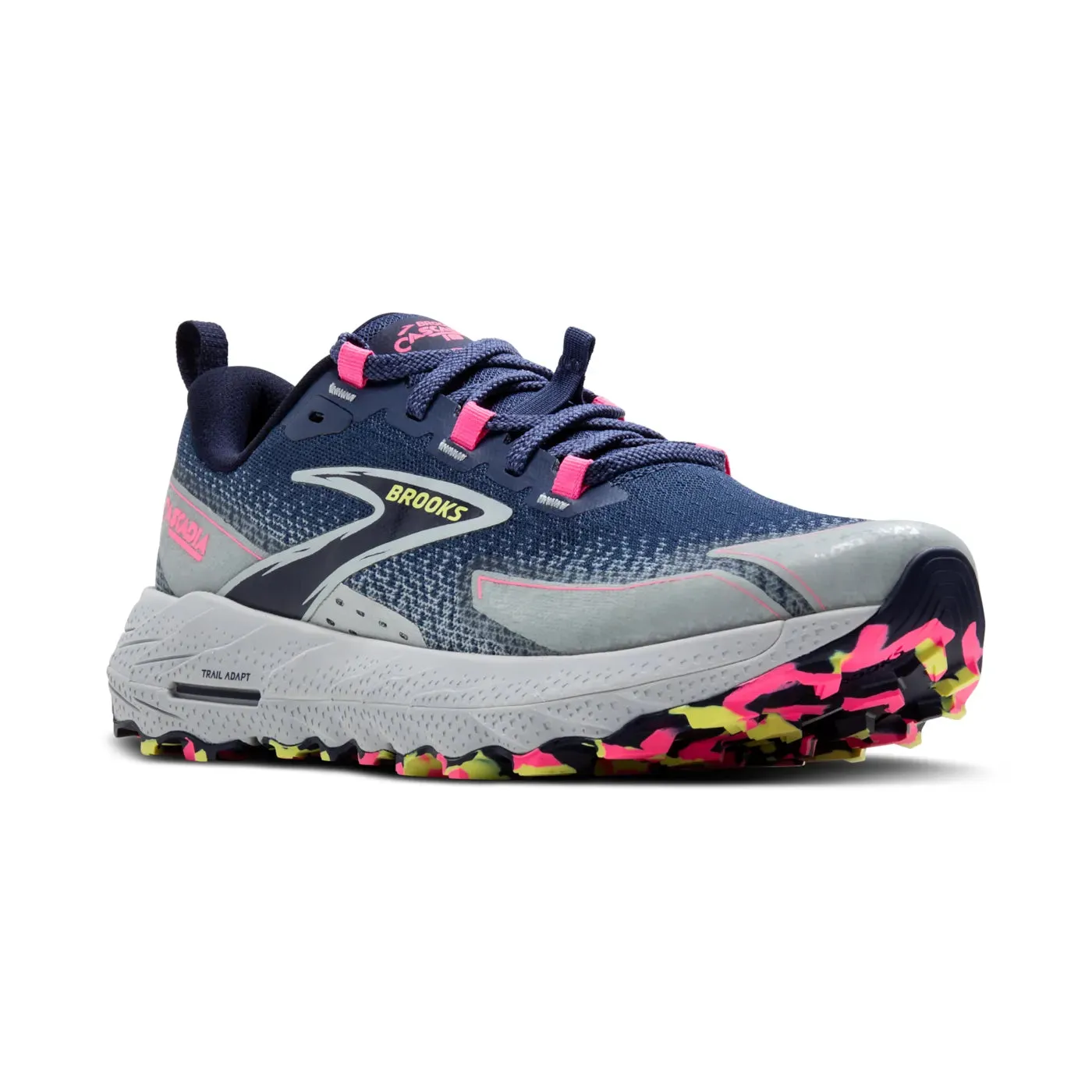 Brooks Cascadia 18 Ladies Trail Running Shoe (Oceana/Pearl Blue/Pink)