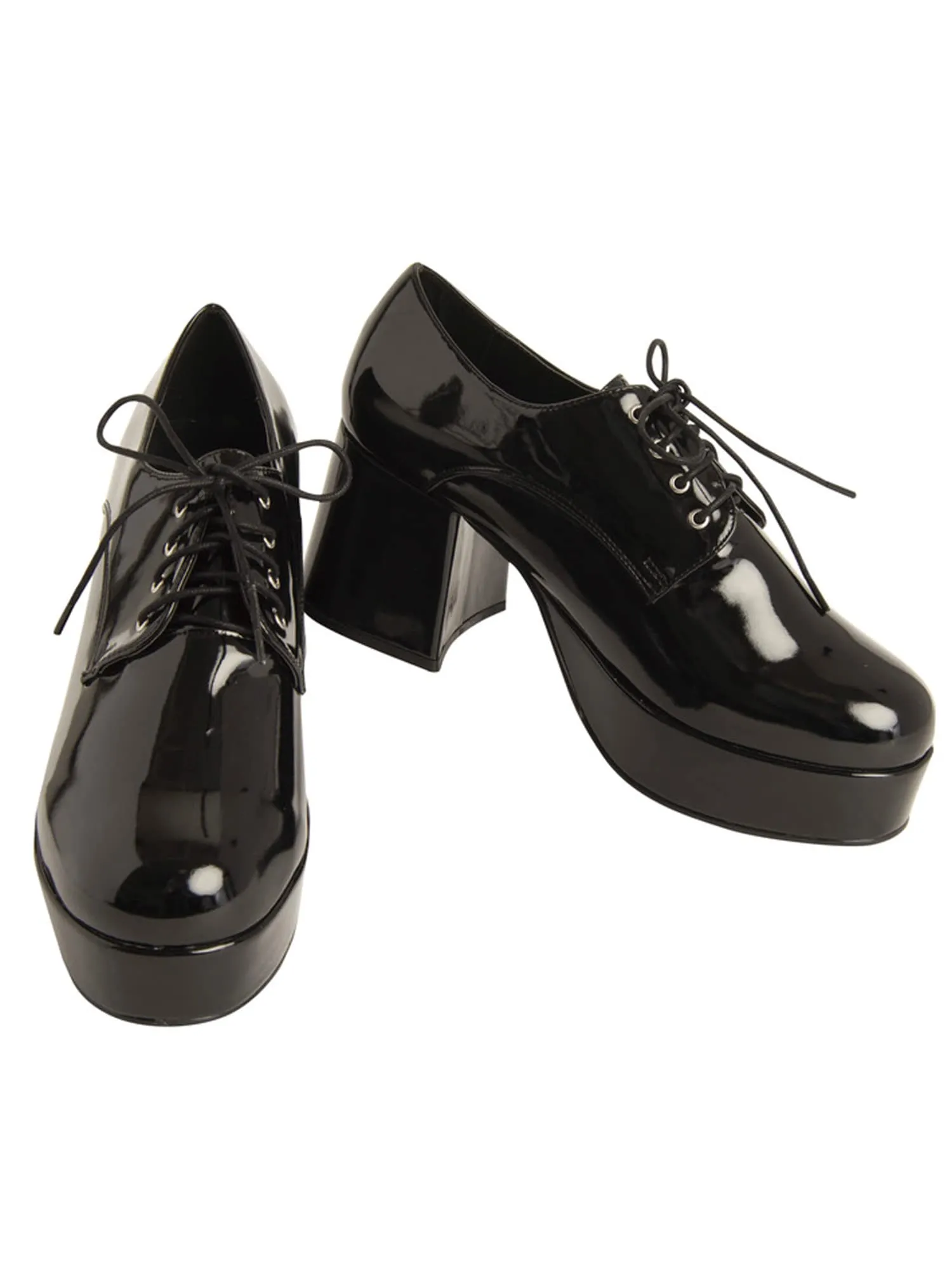 BuyCostumes Mens Black Pimp Platform Shoes