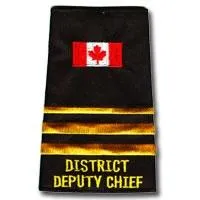 Canada Flag 2 1/2 Bar Gold DISTRICT DEPUTY CHIEF