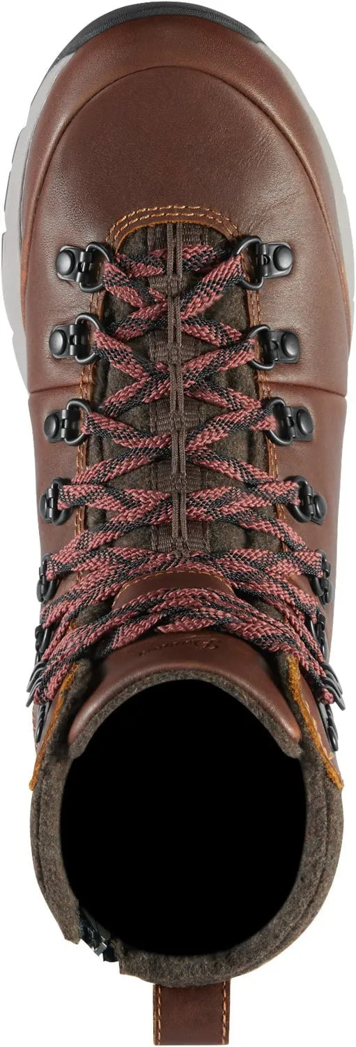 Danner Womens Arctic 600 Side-Zip 7in FG Roasted Pecan/Fired Brick Hiking Boots