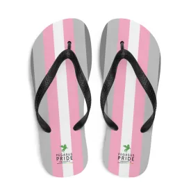 Demigirl Pride Flag Flip-Flops