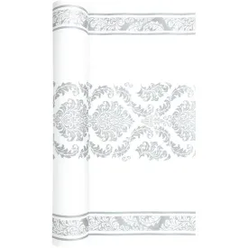 Elegant Silver Airlaid Table Runner