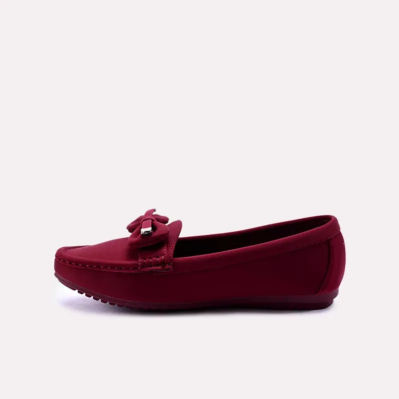 Elvira Maroon Casual Pumps 0431278