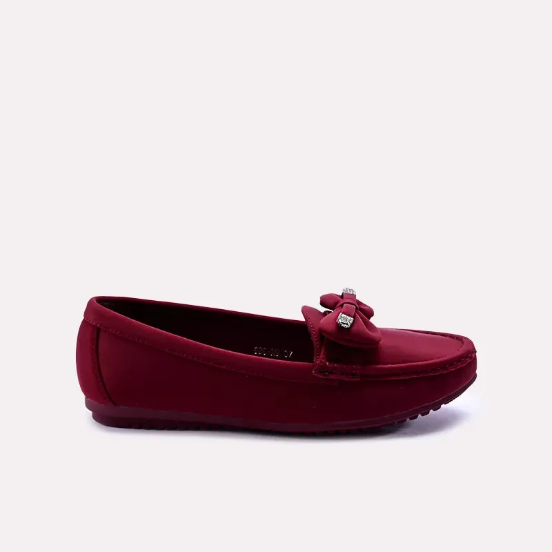 Elvira Maroon Casual Pumps 0431278