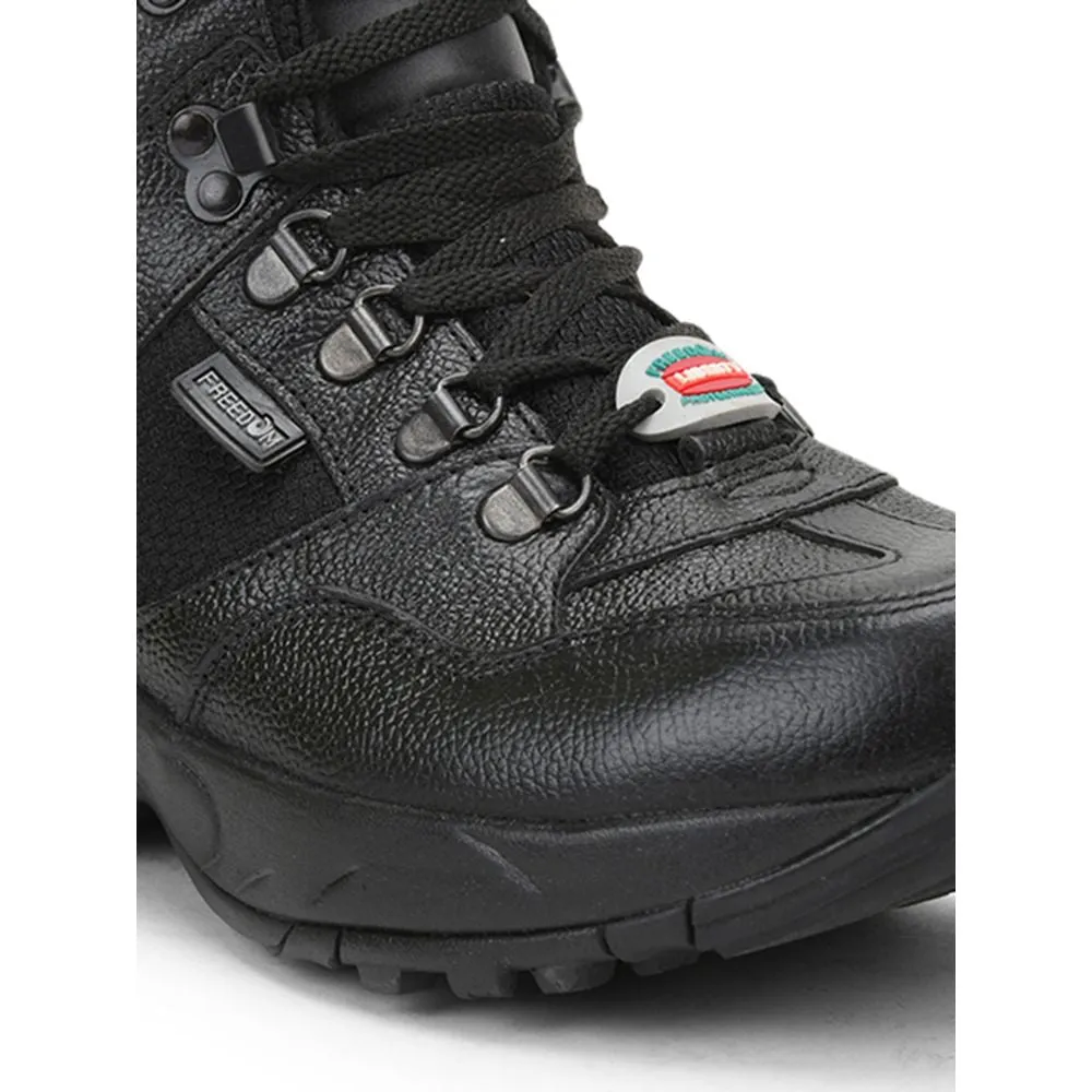 Freedom Casual (Black) Defence Hiking/Trekking Ankle Shoes SHAURYA By Liberty