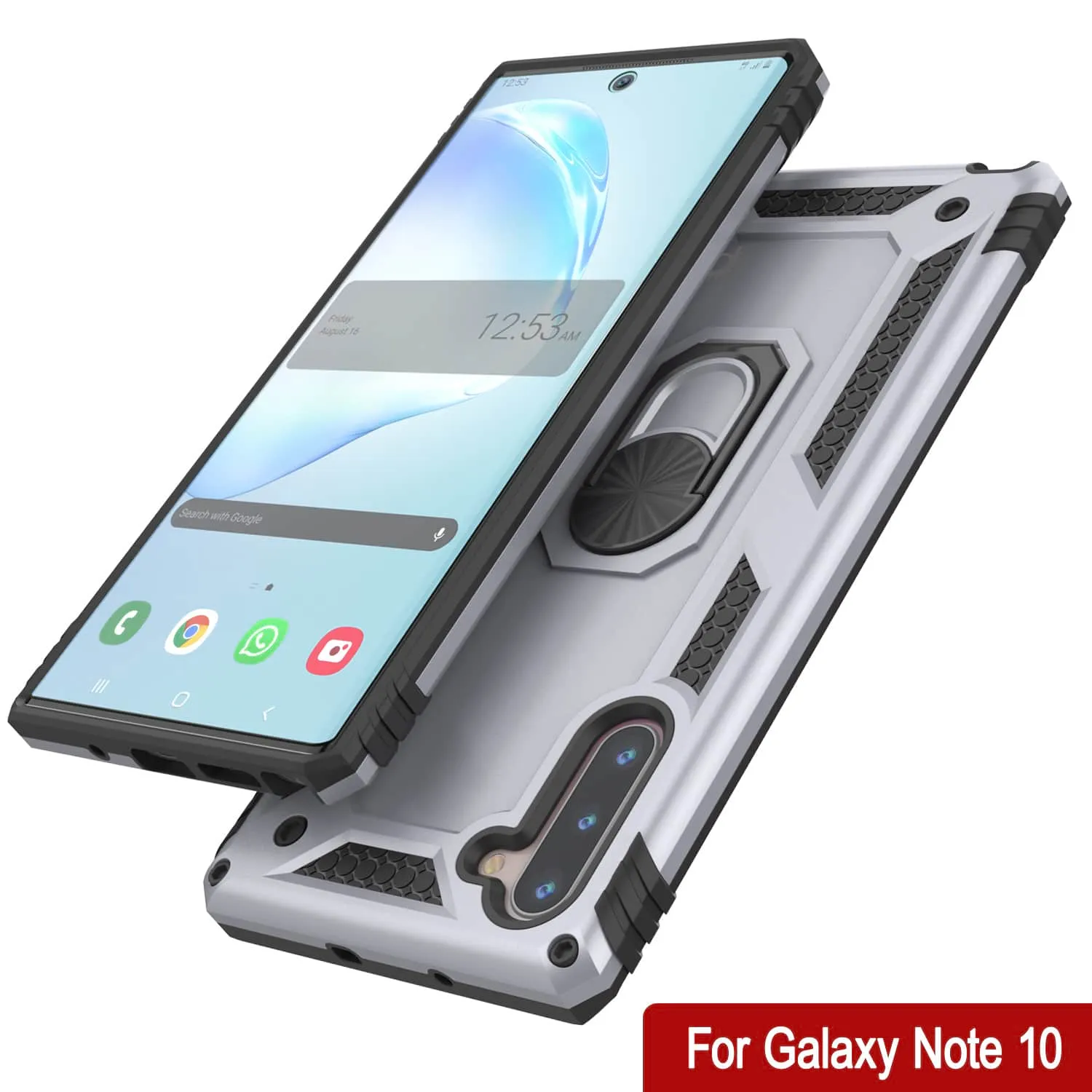 Galaxy Note 10 Punkcase Armor Military Case Silver