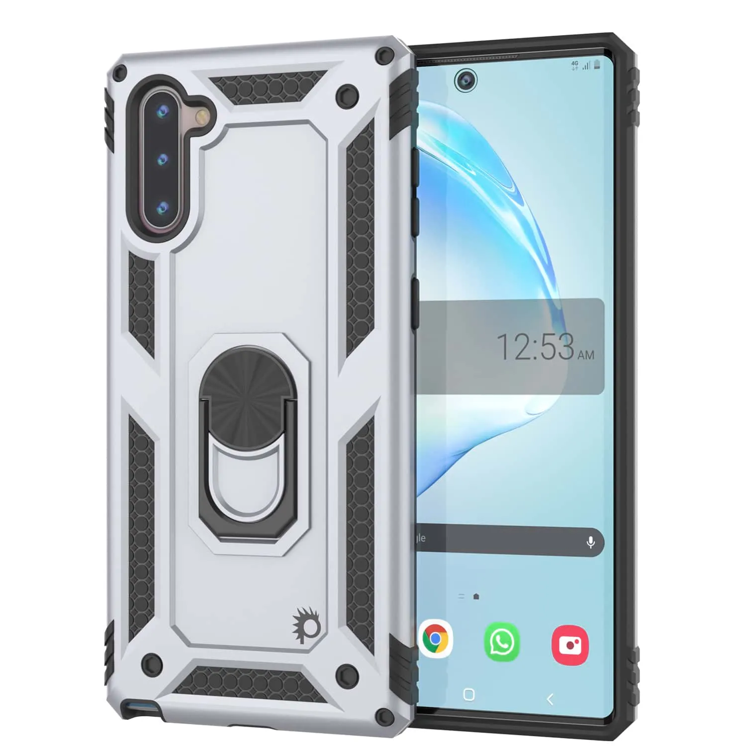 Galaxy Note 10 Punkcase Armor Military Case Silver