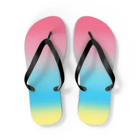 Genderflux Pride Ombre Flip Flops