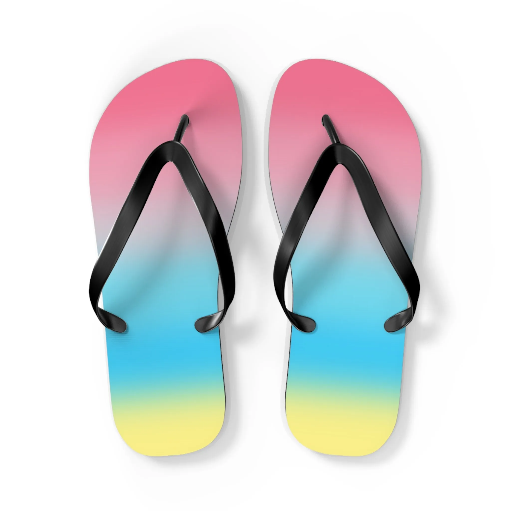 Genderflux Pride Ombre Flip Flops