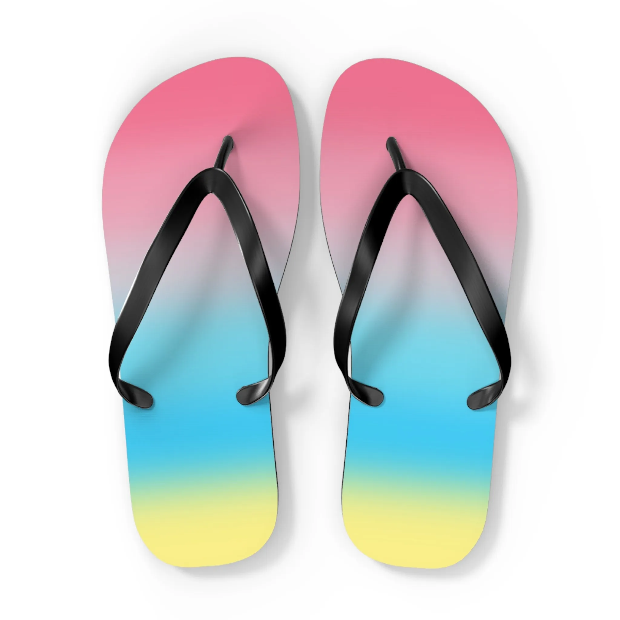 Genderflux Pride Ombre Flip Flops