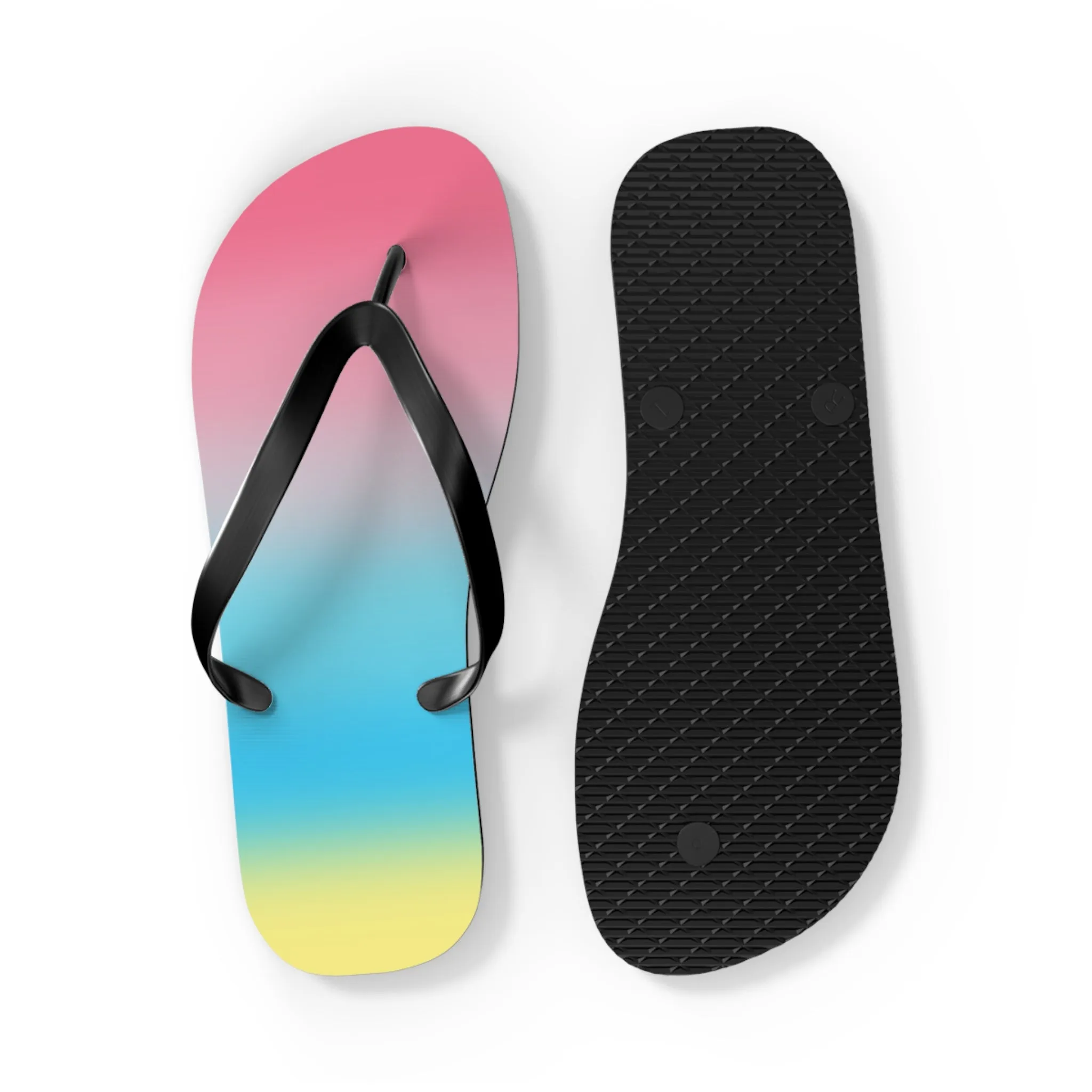 Genderflux Pride Ombre Flip Flops