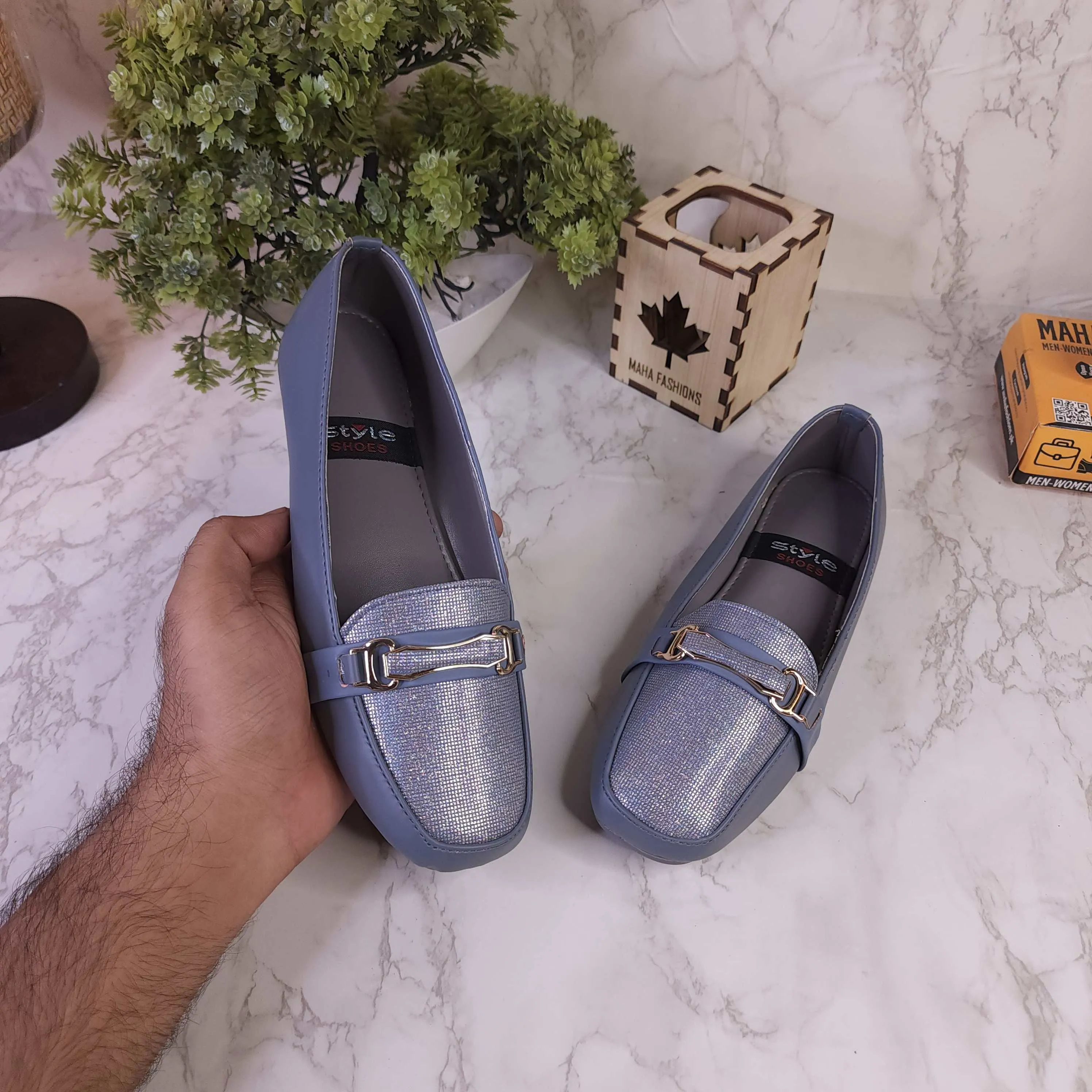 Grey Casual Loafers