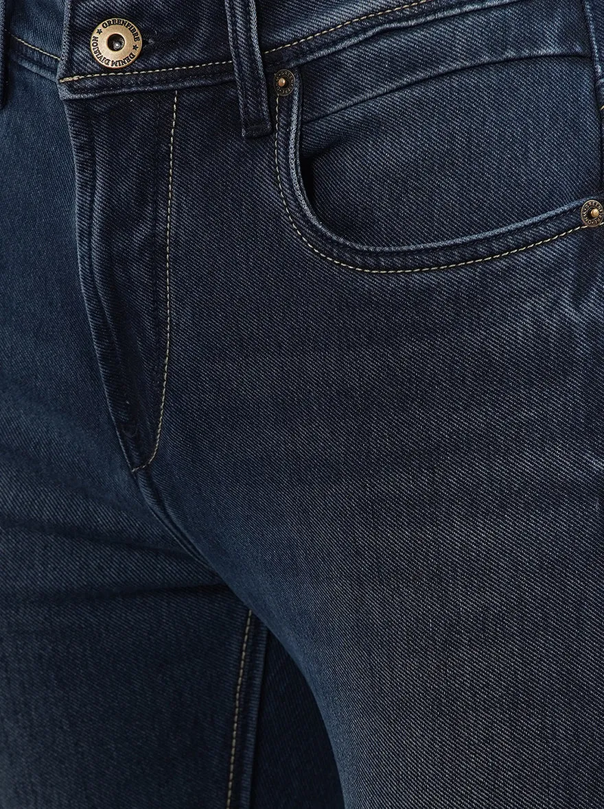 Ink Blue Washed Urban Fit Jeans | Greenfibre