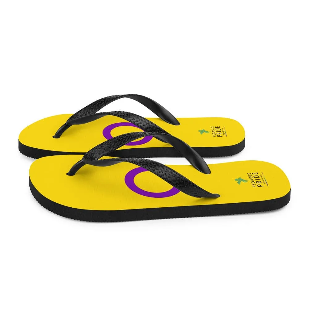 Intersex Pride Flag Flip-Flops Sandals