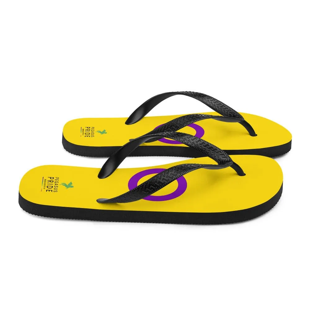 Intersex Pride Flag Flip-Flops Sandals