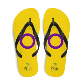 Intersex Pride Flag Flip-Flops Sandals