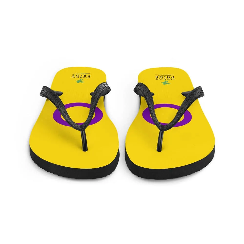 Intersex Pride Flag Flip-Flops Sandals