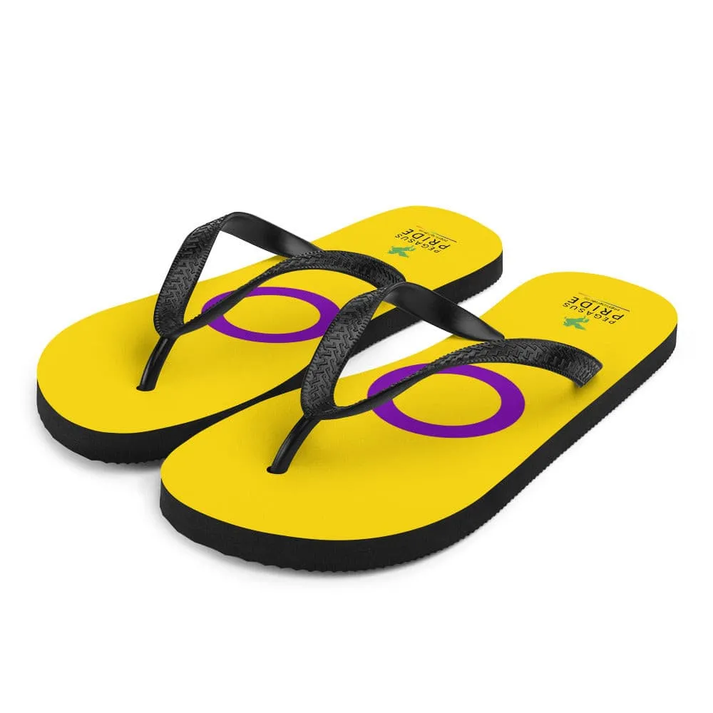 Intersex Pride Flag Flip-Flops Sandals