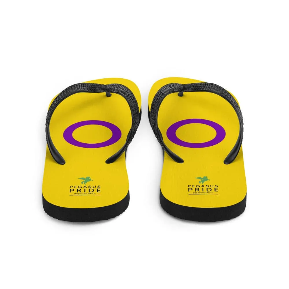 Intersex Pride Flag Flip-Flops Sandals