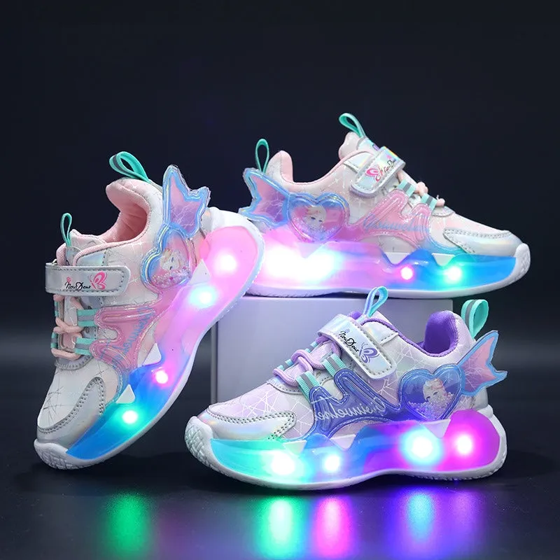 Kid's Girls And Boys Sneakers Lights Shoes Fashion 447265 Size-23