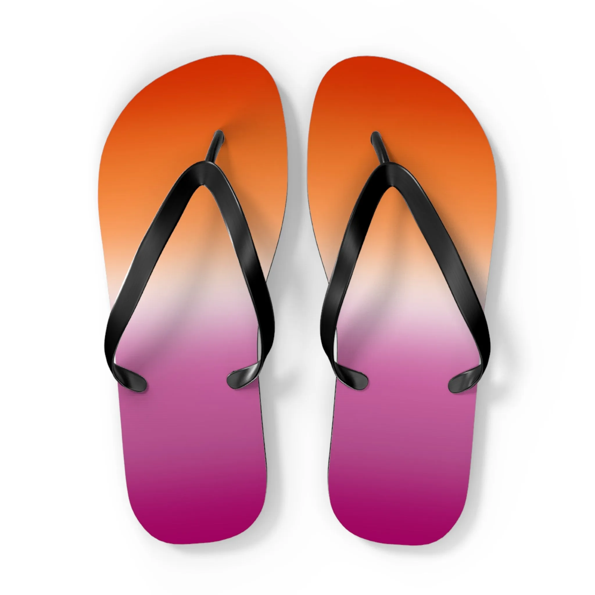 Lesbian Pride Ombre Flip Flops