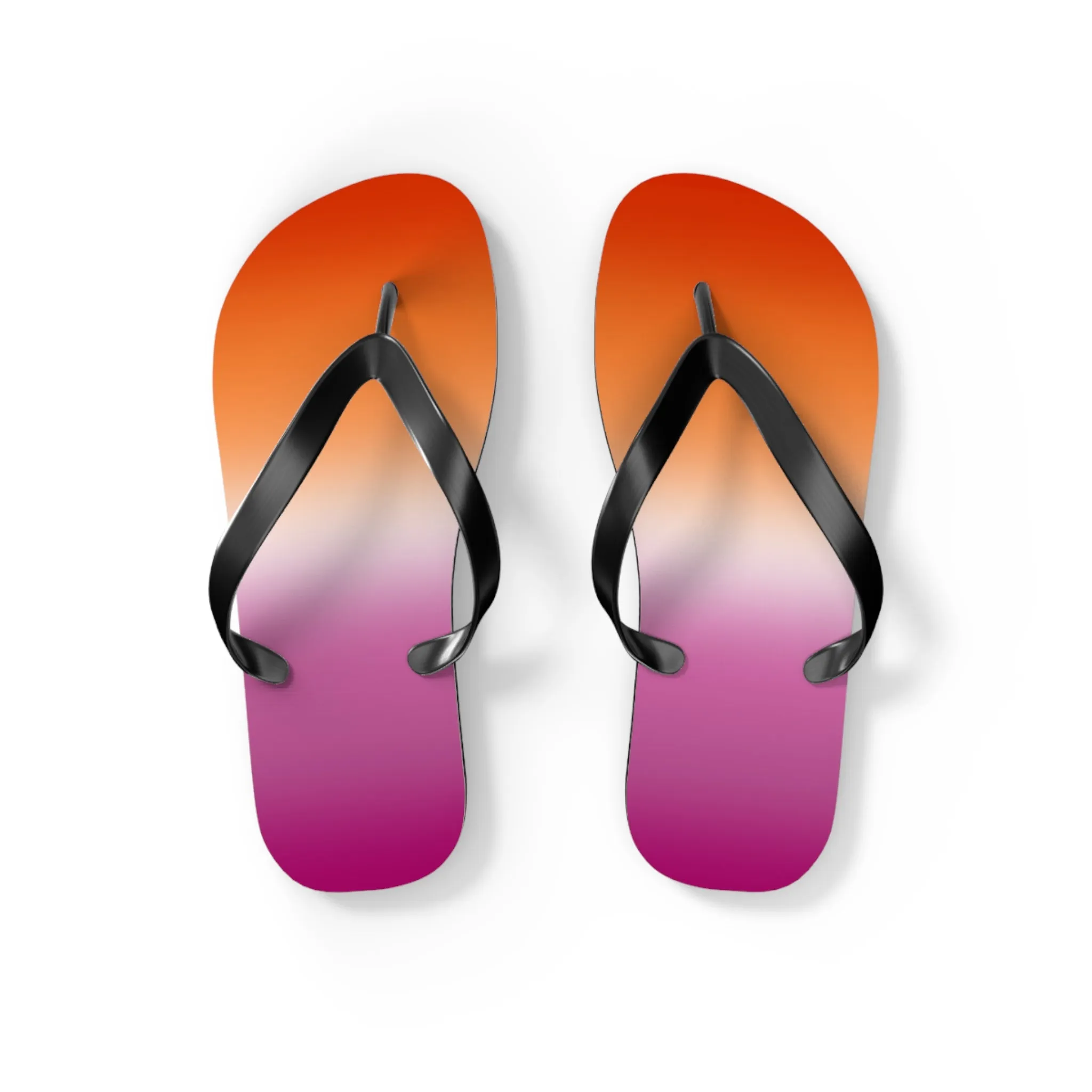 Lesbian Pride Ombre Flip Flops