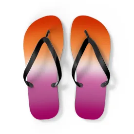 Lesbian Pride Ombre Flip Flops