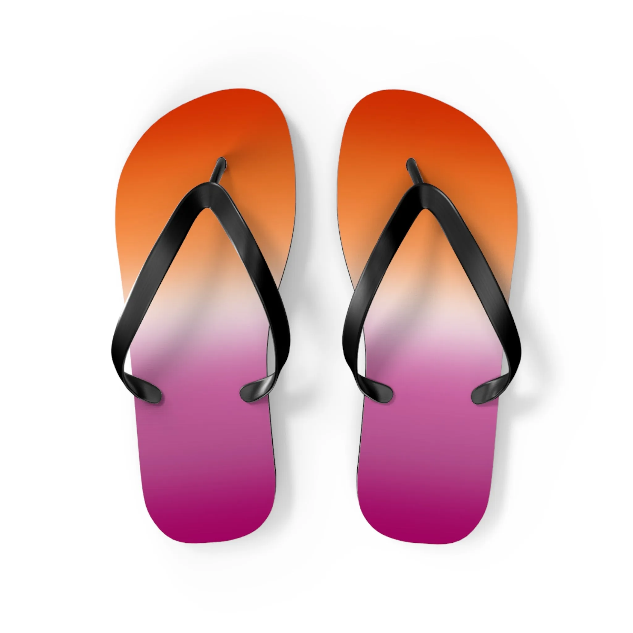 Lesbian Pride Ombre Flip Flops