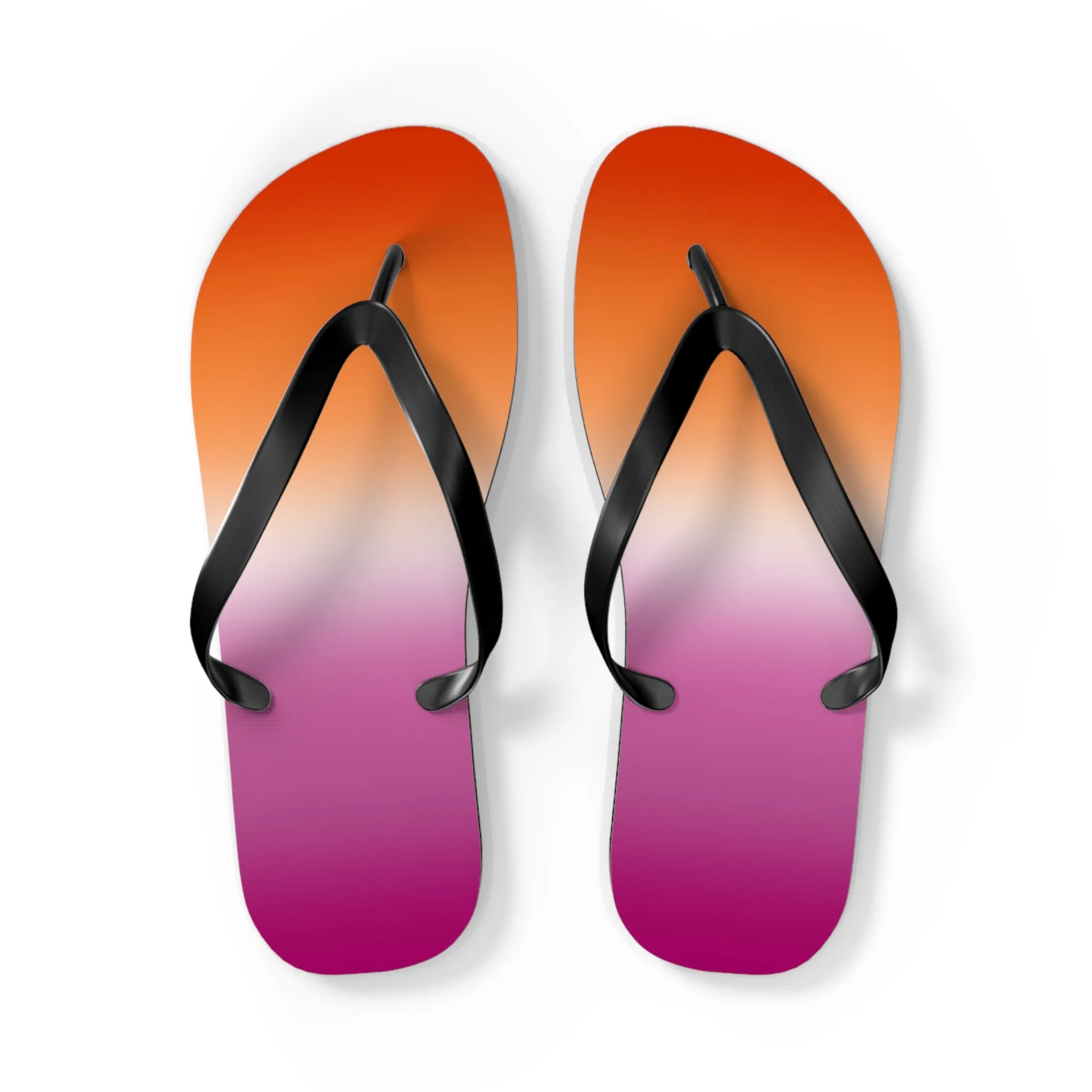 Lesbian Pride Ombre Flip Flops