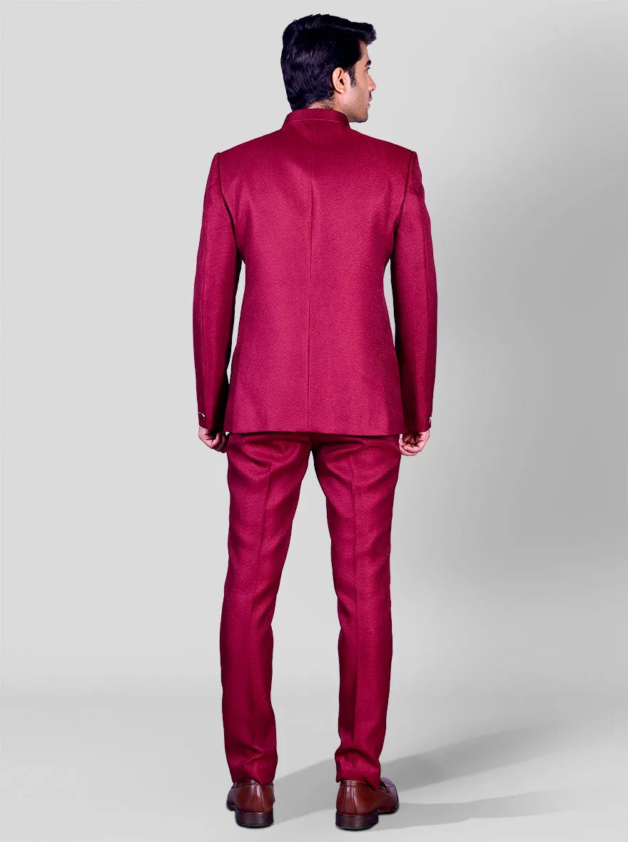 Maroon Jodhpuri Suit | JadeBlue