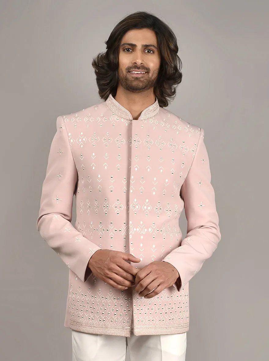 Onion Pink Jodhpuri Suit | JadeBlue