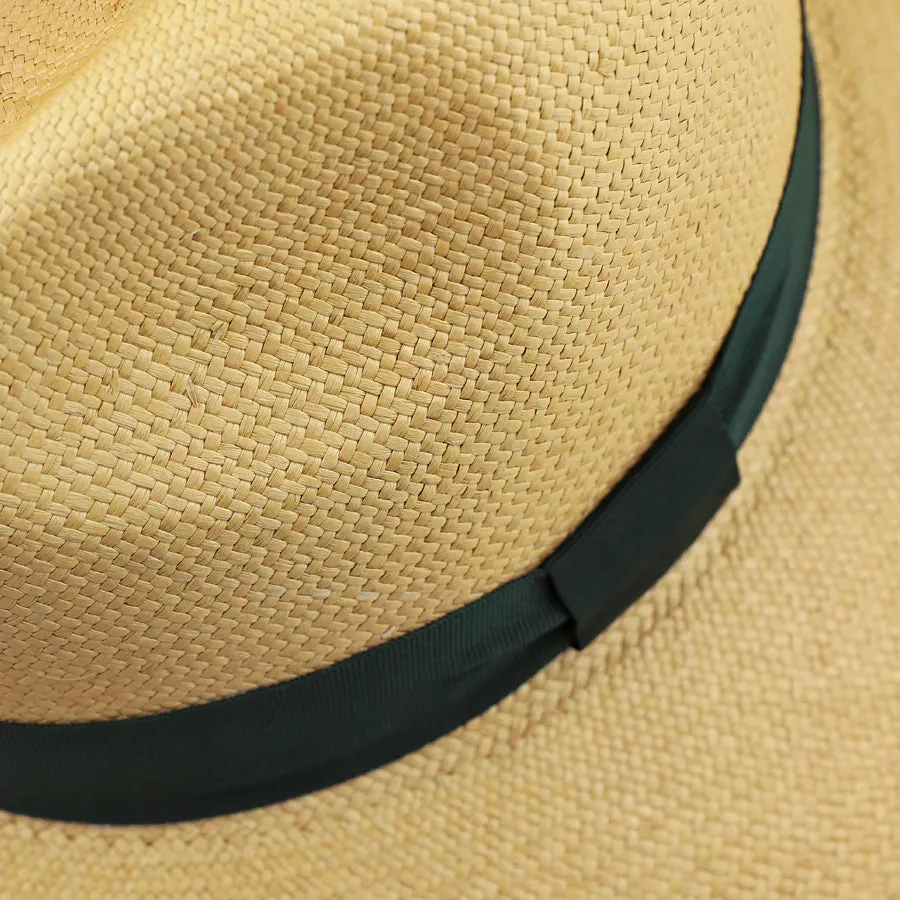 Panama Hat - Caramel / Forest Ribbon - Llano