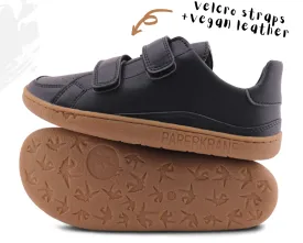 PaperKrane Kids Sneakers - Licorice Velcro - Vegan - FINAL SALE