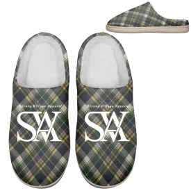 Personalized SVA Plaid Indoor Slippers, Custom Love Pets Slippers with image and Name,kitty2020-23020185