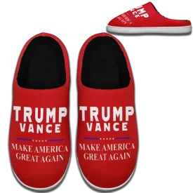 Personalized Trump Design Indoor Sliper, Custom Cozy MAGA Slipper,Comfy Indoor Essentials