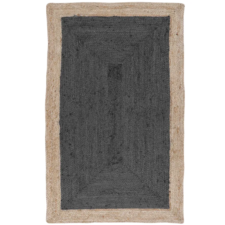 Phoenix Deep Jute Grey Hall Runner Rug