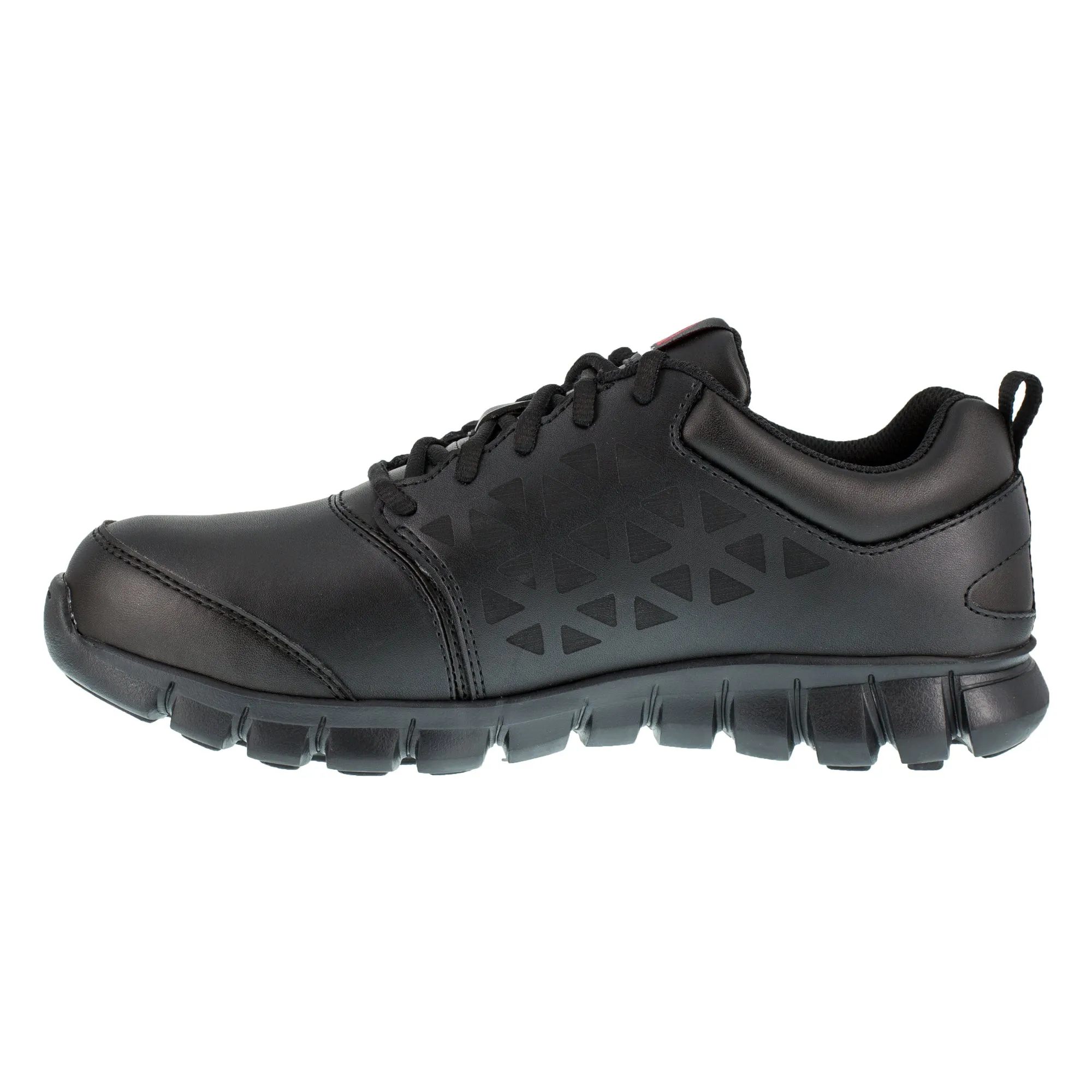 Reebok Womens Black Leather Oxfords Sublite Cushion Work AT