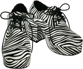 Rubie's Mens Zebra Pimp Platform Shoes