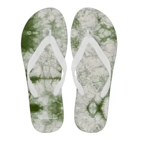 Sage Tie Dye Flip Flops